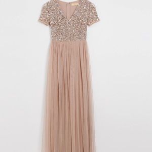 ASOS Petite Gold/Blush Dress - new!!